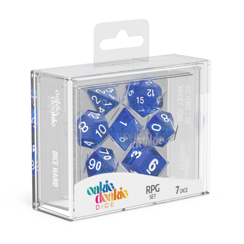 Oakie Doakie Dice RPG Set Speckled - Blue