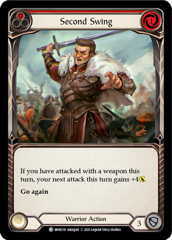 Second Swing (Red) (Rainbow Foil) [MON116-RF] 1st Edition Rainbow Foil
