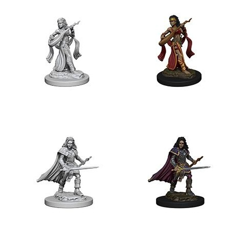 Pathfinder Deep Cuts Unpainted Miniatures Human Female Bard