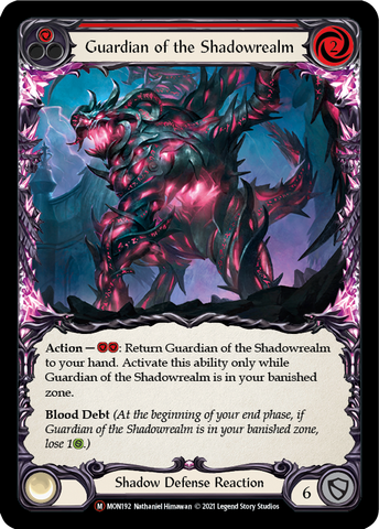 Guardian of the Shadowrealm (Rainbow Foil) [U-MON192-RF] Unlimited Edition Rainbow Foil