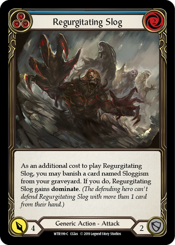 Regurgitating Slog (Blue) [WTR199-C] Alpha Print Rainbow Foil