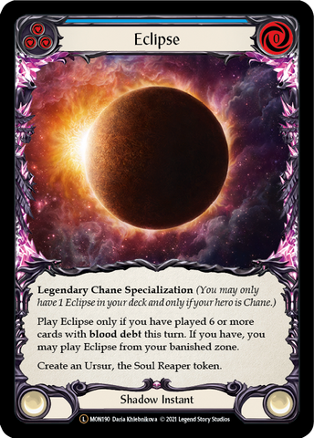 Eclipse (Rainbow Foil) [U-MON190-RF] Unlimited Edition Rainbow Foil
