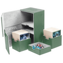 Ultimate Guard Twin Flip n Tray Deck Case XenoSkin Green 200+