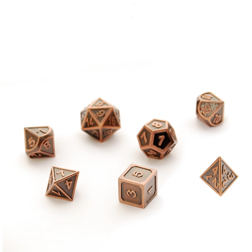 Dice Hoard Regular Metal Set 12 (Copper - Edged)