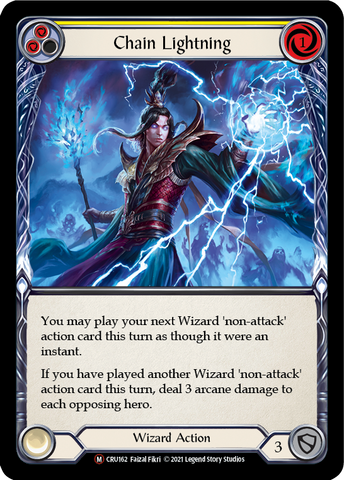 Chain Lightning (Rainbow Foil) [CRU162-RF] Unlimited Rainbow Foil