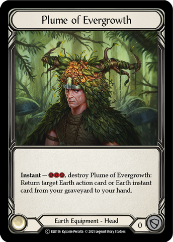 Plume of Evergrowth [U-ELE116] Unlimited Rainbow Foil