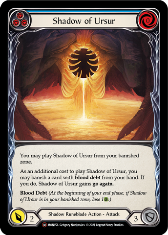 Shadow of Ursur (Rainbow Foil) [U-MON156-RF] Unlimited Edition Rainbow Foil