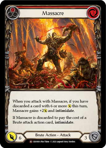 Massacre (Rainbow Foil) [CRU008-RF] Unlimited Rainbow Foil