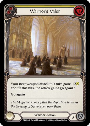 Warrior's Valor (Yellow) [TEA018-R] Normal