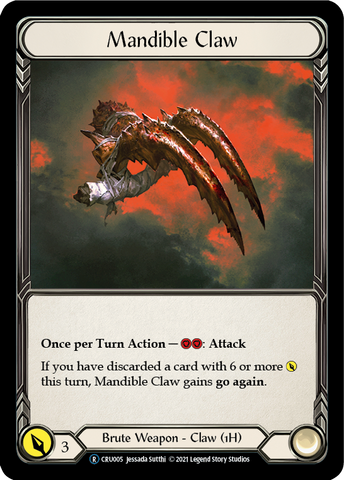 Mandible Claw (Rainbow Foil) [CRU005-RF] Unlimited Rainbow Foil