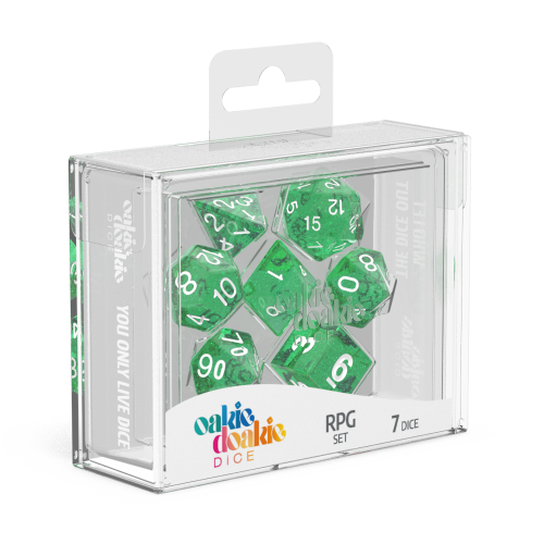 Oakie Doakie Dice RPG Set Speckled - Green