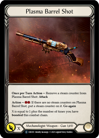 Plasma Barrel Shot (Rainbow Foil) [CRU101-RF] Unlimited Rainbow Foil