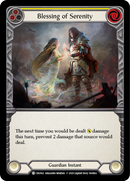 Blessing of Serenity (Yellow) [CRU042] 1st Edition Rainbow Foil