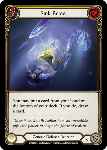 Sink Below (Yellow) [WTR216-C] Alpha Print Normal