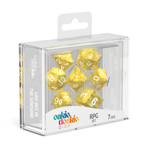 Oakie Doakie Dice RPG Set Marble - Yellow