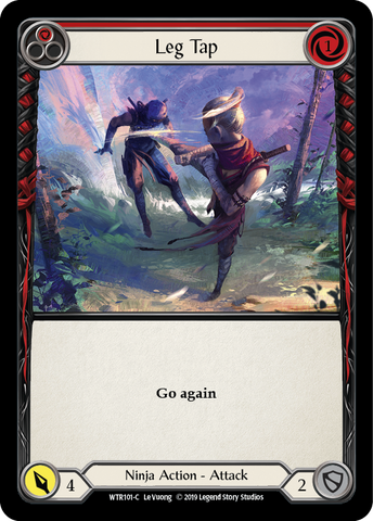 Leg Tap (Red) [WTR101-C] Alpha Print Rainbow Foil