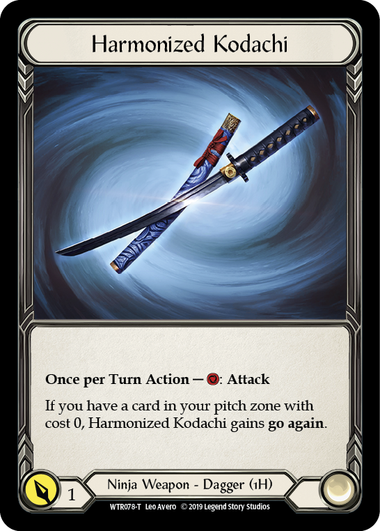 Harmonized Kodachi // Rhinar, Reckless Rampage [WTR078-T // WTR001-T] Alpha Print Normal