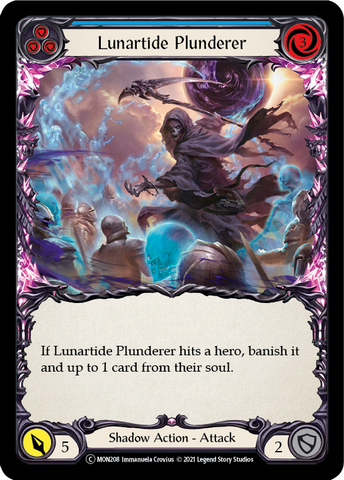 Lunartide Plunderer (Blue) (Rainbow Foil) [U-MON208-RF] Unlimited Edition Rainbow Foil