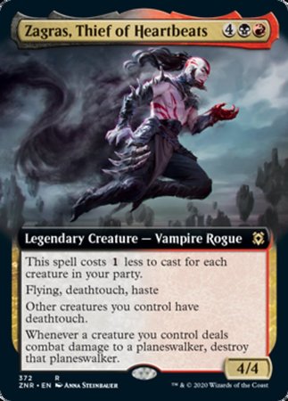 Zagras, Thief of Heartbeats (Extended Art) [Zendikar Rising]