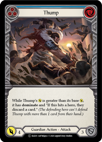 Thump (Blue) [U-ELE211] Unlimited Rainbow Foil