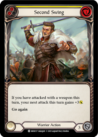Second Swing (Yellow) (Rainbow Foil) [MON117-RF] 1st Edition Rainbow Foil