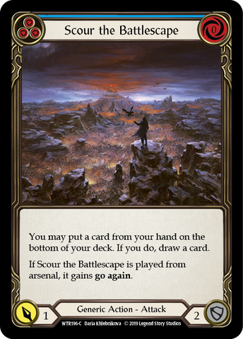 Scour the Battlescape (Blue) [WTR196-C] Alpha Print Normal