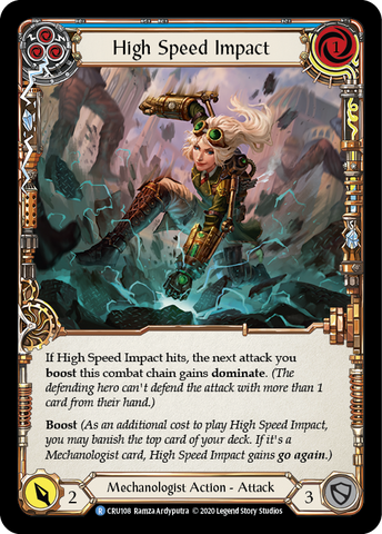 High Speed Impact (Blue) [CRU108] 1st Edition Normal