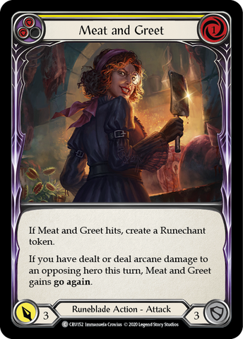 Meat and Greet (Yellow) [CRU152] 1st Edition Rainbow Foil