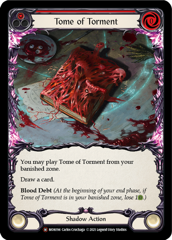 Tome of Torment (Rainbow Foil) [U-MON194-RF] Unlimited Edition Rainbow Foil